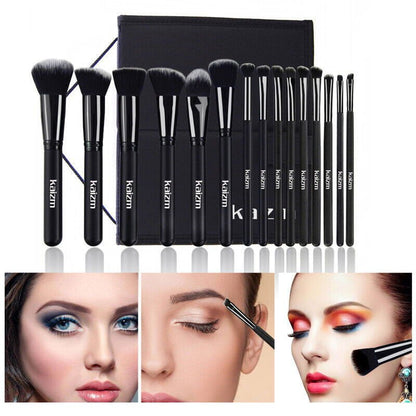 LovelyRLovely LovelyRLovely 15Pcs Makeup Brush Set Wit 15pcs LovelyRLovely 15Pcs Makeup Brush Set With Bag