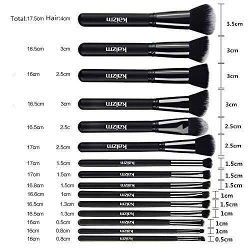 LovelyRLovely LovelyRLovely 15Pcs Makeup Brush Set Wit 15pcs LovelyRLovely 15Pcs Makeup Brush Set With Bag