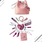 LovelyRLovely LovelyRLovely 16 PCS Bucket Bag Keychain Pink LovelyRLovely 16 PCS Bucket Bag Keychain Set