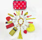 LovelyRLovely LovelyRLovely 16pcsYellow And Red Keycha Keychain set LovelyRLovely 16pcsYellow And Red Keychain Set