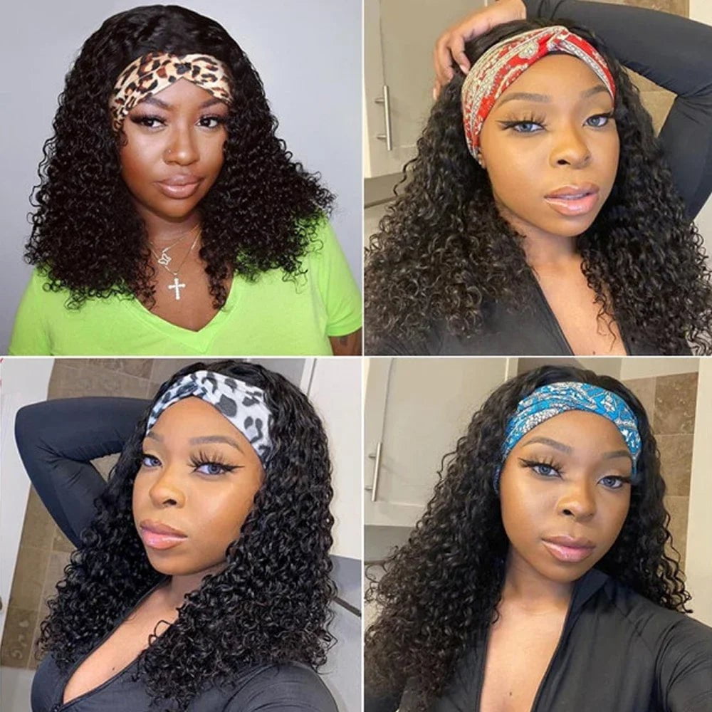 LovelyRLovely LovelyRLovely 180% Kinky Curly Headband Wigs LovelyRLovely 180% Kinky Curly Headband Wigs