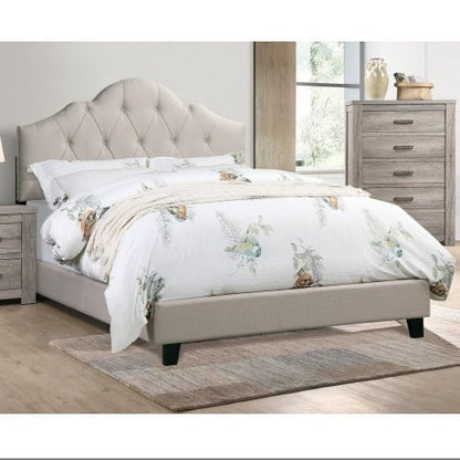 LovelyRLovely LovelyRLovely 1pc Queen Size Adjustable Light Brown LovelyRLovely 1pc Queen Size Adjustable HB Bedframe