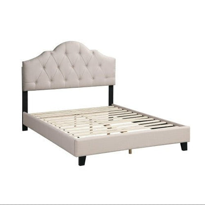 LovelyRLovely LovelyRLovely 1pc Queen Size Adjustable Light Brown LovelyRLovely 1pc Queen Size Adjustable HB Bedframe