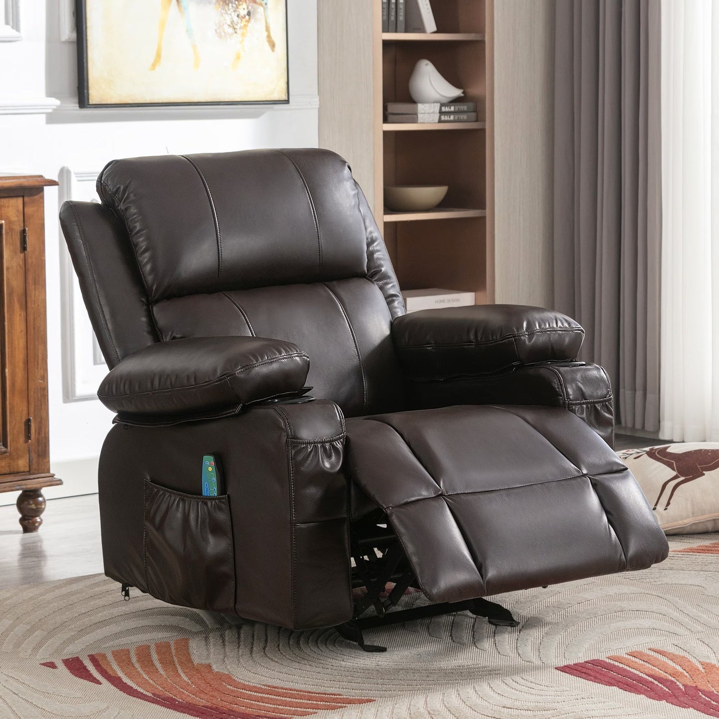 LovelyRLovely LovelyRLovely 2 Cup Holders Recliner Roc LovelyRLovely 2 Cup Holders Recliner Rocking Chair