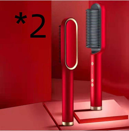 LovelyRLovely LovelyRLovely 2 In 1 Hair Straightener H 2pcs Red / US / Opp pack LovelyRLovely 2in1 Hair Straightener Hot Comb