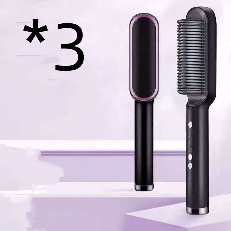 LovelyRLovely LovelyRLovely 2 In 1 Hair Straightener H 3pcs A Black / US / With box LovelyRLovely 2in1 Hair Straightener Hot Comb