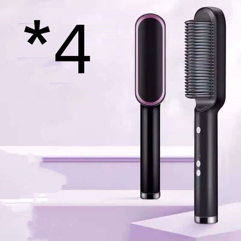 LovelyRLovely LovelyRLovely 2 In 1 Hair Straightener H 4pcs A Black / US / With box LovelyRLovely 2in1 Hair Straightener Hot Comb