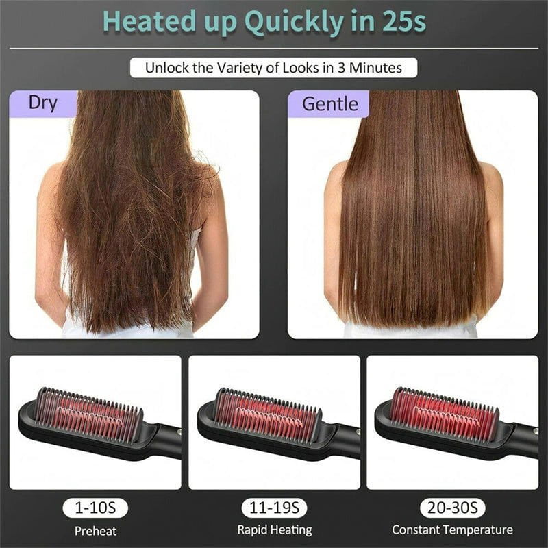 LovelyRLovely LovelyRLovely 2 In 1 Hair Straightener H LovelyRLovely 2in1 Hair Straightener Hot Comb