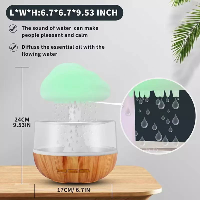 LovelyRLovely LovelyRLovely 2-in-1 Rain Cloud Aromathe LovelyRLovely 2-in-1 Rain Cloud Aromatherapy Diffuser Lamp