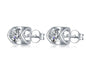 LovelyRLovely LovelyRLovely 2 Piece S925 Sterling Silv 0.5ct Moissanite Stud Earrings LovelyRLovely 2 Piece S925 Sterling Silver Inlaid Moissanite Stud Necklace Set