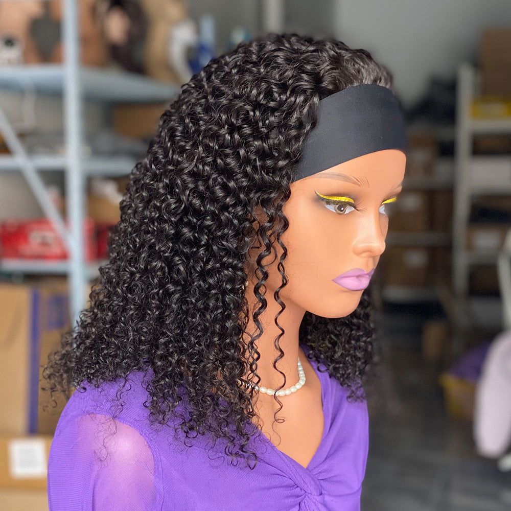 LovelyRLovely LovelyRLovely 200% Curly Head-band Human 16Inch LovelyRLovely 200% Curly Head-band Human Hair Wig