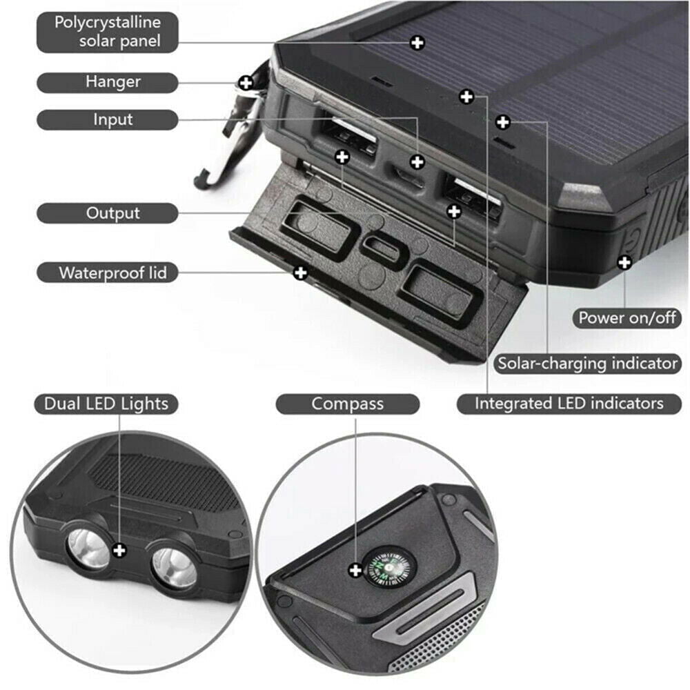 LovelyRLovely LovelyRLovely 20000mAh Solar Power Bank One LovelyRLovely 20000mAh Solar Power Bank