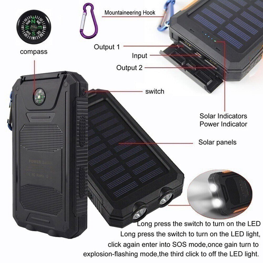 LovelyRLovely LovelyRLovely 20000mAh Solar Power Bank One LovelyRLovely 20000mAh Solar Power Bank