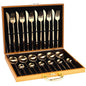 LovelyRLovely LovelyRLovely 24pcs Luxury Cutlery Set Gold / With Box LovelyRLovely 24pcs Luxury Cutlery Set