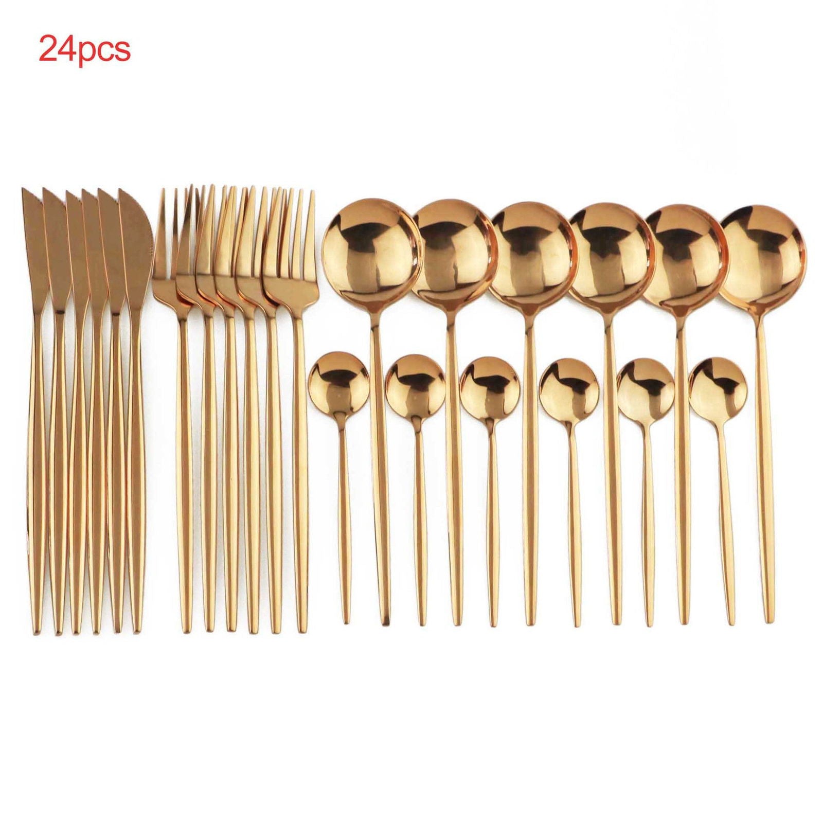 LovelyRLovely LovelyRLovely 24pcs Luxury Cutlery Set LovelyRLovely 24pcs Luxury Cutlery Set