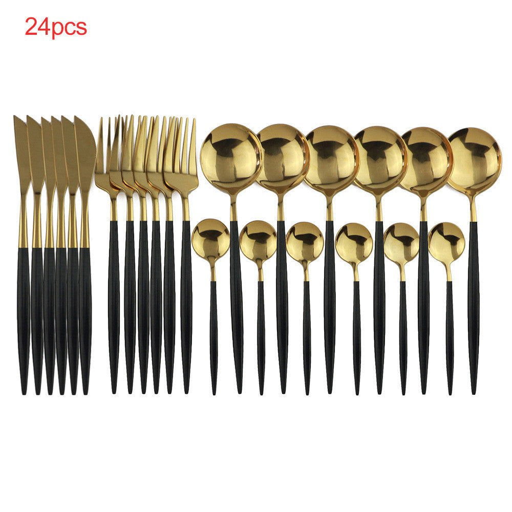 LovelyRLovely LovelyRLovely 24pcs Luxury Cutlery Set LovelyRLovely 24pcs Luxury Cutlery Set