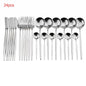 LovelyRLovely LovelyRLovely 24pcs Luxury Cutlery Set Silver / Without box LovelyRLovely 24pcs Luxury Cutlery Set