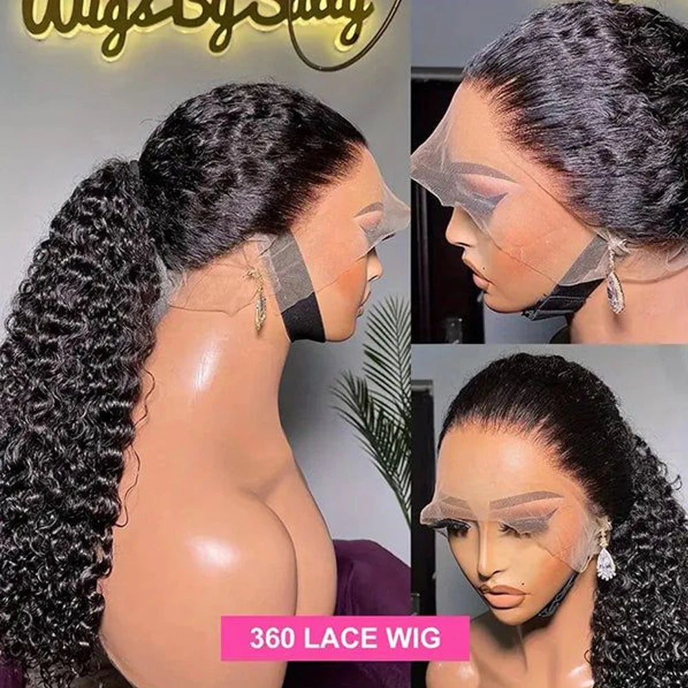 LovelyRLovely LovelyRLovely 250% Hidden Strap Deep Wave 360 Full Lace Wig LovelyRLovely 250% Hidden Strap Deep Wave 360 Full Lace Wig