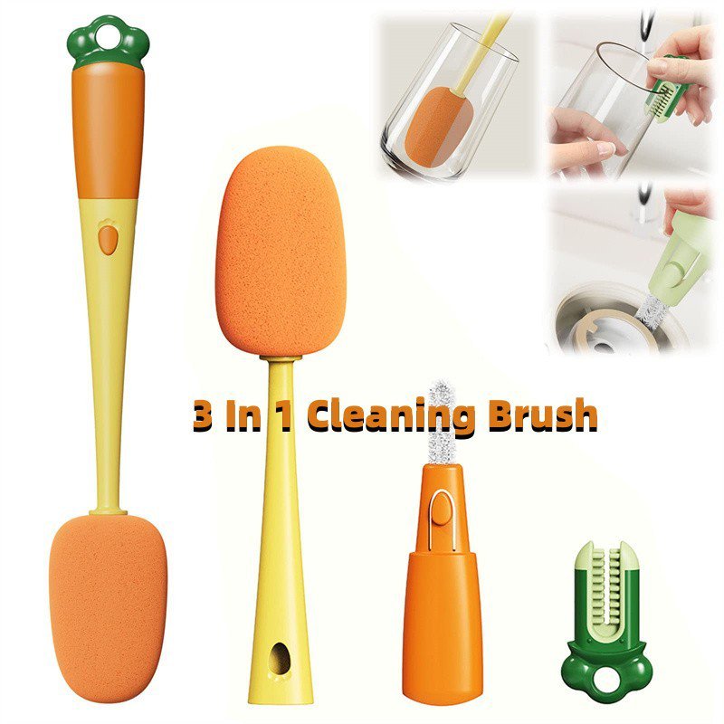 LovelyRLovely LovelyRLovely 3 In 1 Multifunctional Bot 3 In 1 Multifunctional Bottle Cleaning Brush