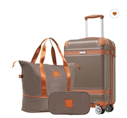 LovelyRLovely LovelyRLovely 3-piece Suitcase Coppery LovelyRLovely 3-piece Suitcase