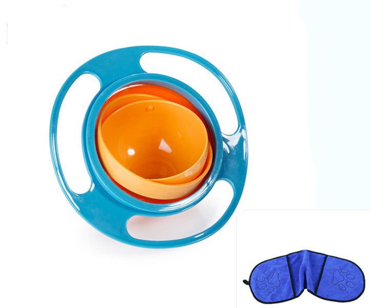 LovelyRLovely LovelyRLovely 360 Rotating Spill-proof B Blue / With towel set LovelyRLovely 360 Rotating Spill-proof Bowl