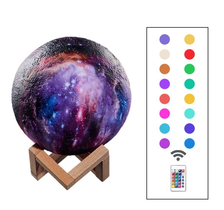 LovelyRLovely LovelyRLovely 3D Lunar Night Light 16colors remote / 15cm LovelyRLovely 3D Lunar Night Light