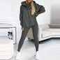 LovelyRLovely LovelyRLovely 3pcs Women's Loose Sweat s Dark Grey / 2XL LovelyRLovely 3pcs Women's Loose Sweat suit And Vest