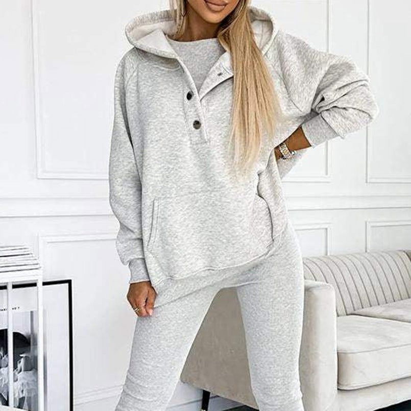 LovelyRLovely LovelyRLovely 3pcs Women's Loose Sweat s LovelyRLovely 3pcs Women's Loose Sweat suit And Vest