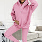 LovelyRLovely LovelyRLovely 3pcs Women's Loose Sweat s Pink / 2XL LovelyRLovely 3pcs Women's Loose Sweat suit And Vest