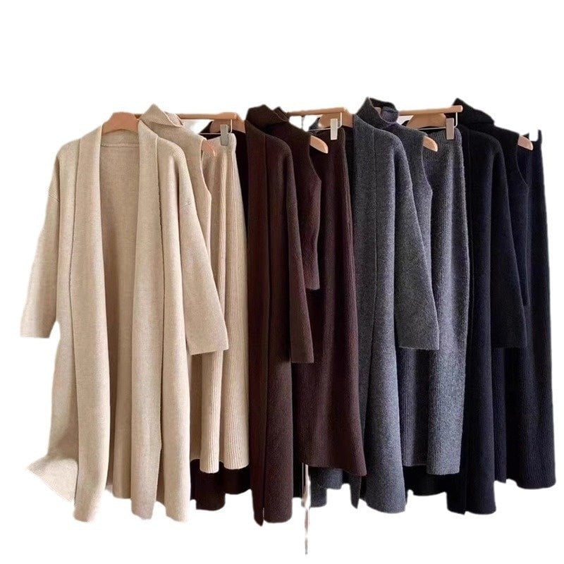 LovelyRLovely LovelyRLovely 3ps Turtleneck Half-length LovelyRLovely 3ps Turtleneck Half-length Skirt Suit