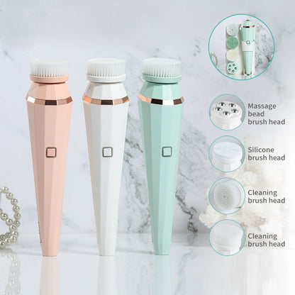 LovelyRLovely LovelyRLovely 4 In 1 USB Rechargeable El LovelyRLovely 4 In 1 USB Electric Facial Cleansing Device