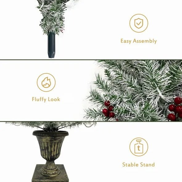 LovelyRLovely LovelyRLovely 4-Piece Pre-lit Xmas Tree 4-Piece Pre-lit Xmas Tree Set