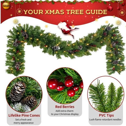 LovelyRLovely LovelyRLovely 4-Piece Pre-lit Xmas Tree 4-Piece Pre-lit Xmas Tree Set