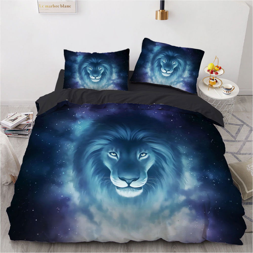 LovelyRLovely LovelyRLovely 4pcs 3D Digital Printing W 2 Style / Au 2pcs 140x210 LovelyRLovely 4pcs 3D Digital Printing Wolf Bedding Set