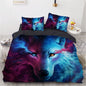 LovelyRLovely LovelyRLovely 4pcs 3D Digital Printing W 4 Style / Au 2pcs 140x210 LovelyRLovely 4pcs 3D Digital Printing Wolf Bedding Set