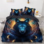 LovelyRLovely LovelyRLovely 4pcs 3D Digital Printing W 5 Style / Au 2pcs 140x210 LovelyRLovely 4pcs 3D Digital Printing Wolf Bedding Set