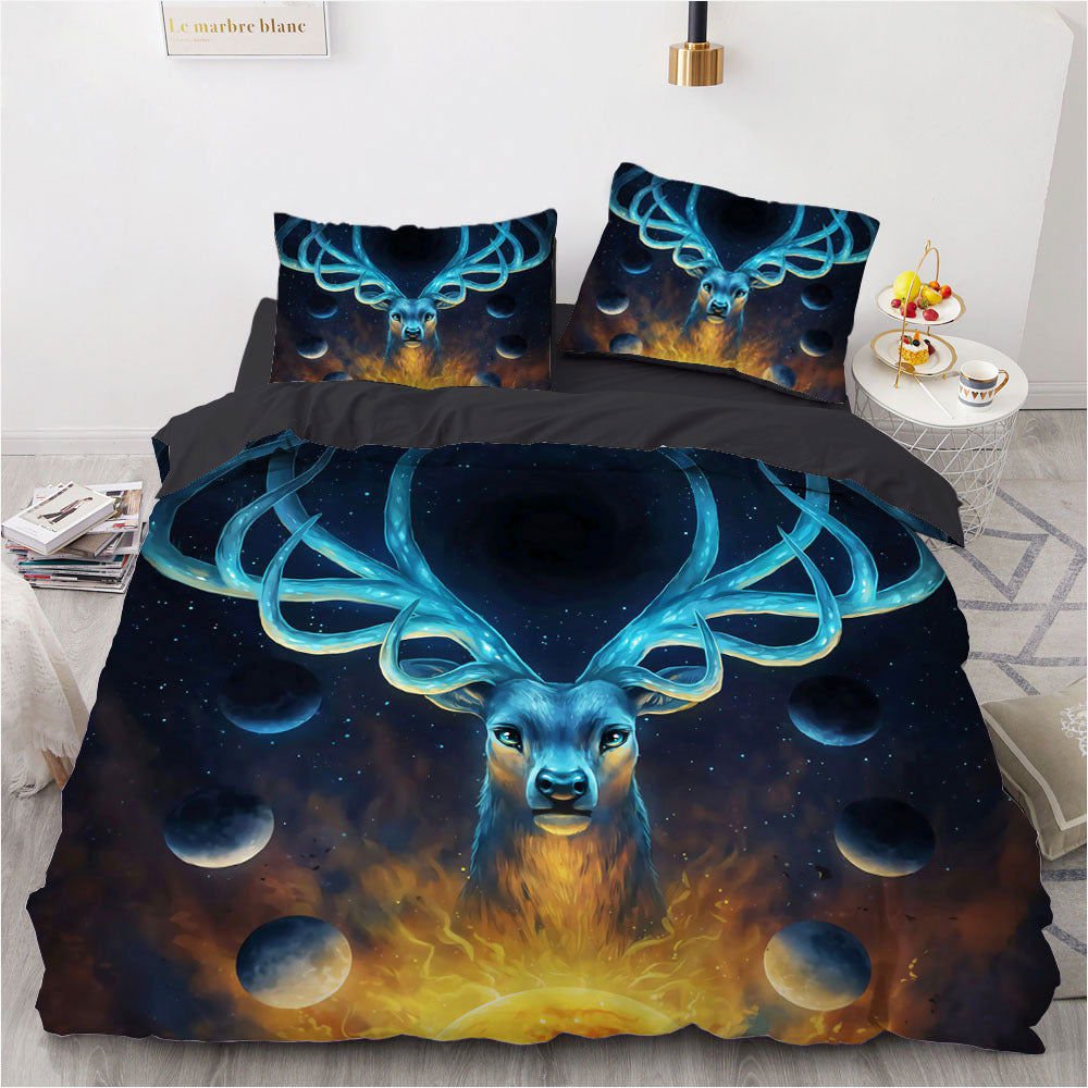 LovelyRLovely LovelyRLovely 4pcs 3D Digital Printing W 8 Style / Au 2pcs 140x210 LovelyRLovely 4pcs 3D Digital Printing Wolf Bedding Set