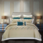 LovelyRLovely LovelyRLovely 4piece Cotton Embroidery D Wave / 200x230cm LovelyRLovely 4piece Cotton Embroidery Duvet Set