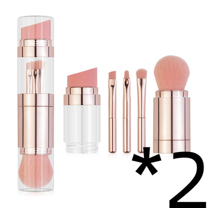 LovelyRLovely LovelyRLovely 5-in-1 Makeup Brushes With 2pcs Rose Gold LovelyRLovely 5-in-1 Makeup Brushes With Cleaning Bowl