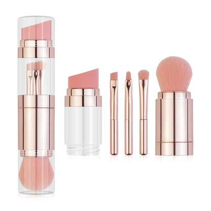 LovelyRLovely LovelyRLovely 5-in-1 Makeup Brushes With Rose Gold LovelyRLovely 5-in-1 Makeup Brushes With Cleaning Bowl