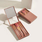 LovelyRLovely LovelyRLovely 5 PCs Makeup Brushes With Bean Pink 5 Pieces LovelyRLovely 5 PCs Makeup Brushes With Mirror