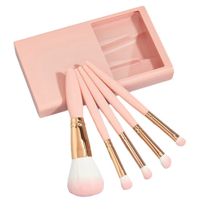 LovelyRLovely LovelyRLovely 5 PCs Makeup Brushes With LovelyRLovely 5 PCs Makeup Brushes With Mirror