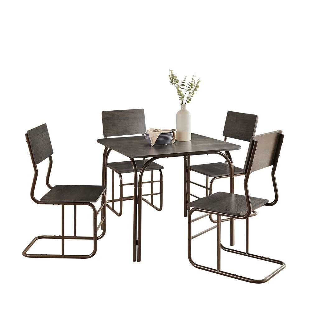 LovelyRLovely LovelyRLovely 5pcs Modern Dining Ensembl Bronze LovelyRLovely 5pcs Modern Dining Ensemble