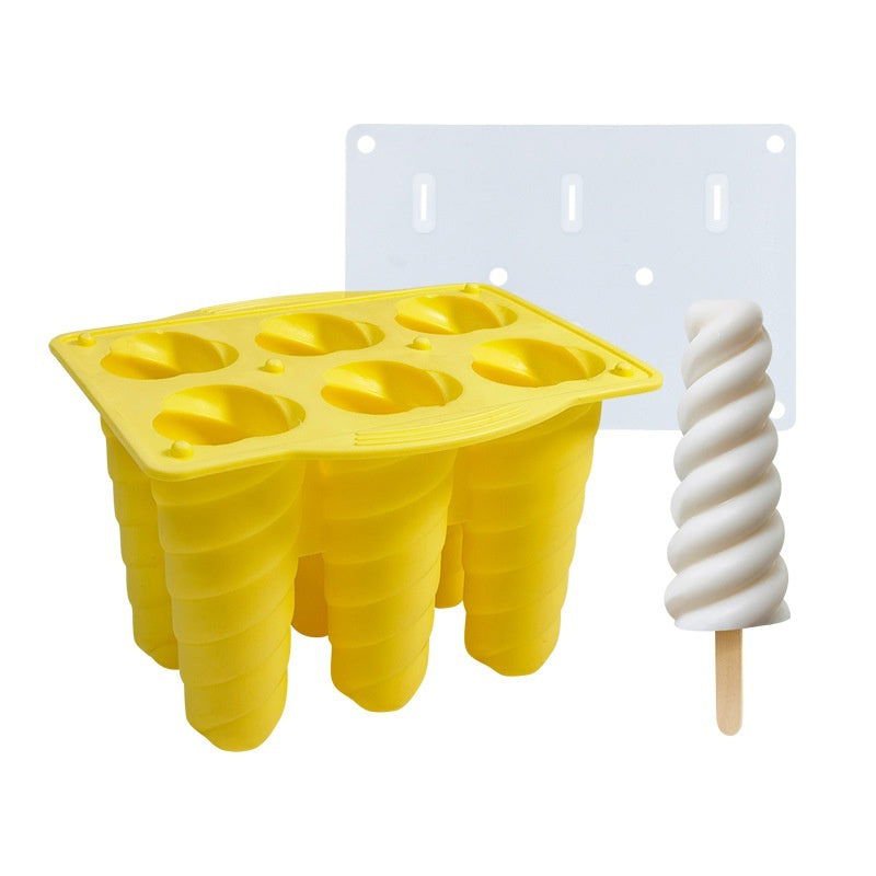 LovelyRLovely LovelyRLovely 6-piece Spiral Ice Cream S LovelyRLovely 6-piece Spiral Ice Cream Silicone Mold