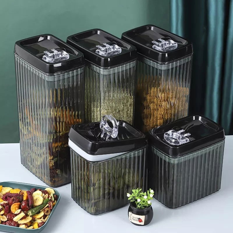 LovelyRLovely LovelyRLovely 6PC Food Storage Container Black / 6piece set LovelyRLovely 6PC Food Storage Containers