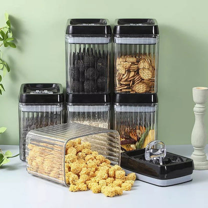 LovelyRLovely LovelyRLovely 6PC Food Storage Container Black / 6piece set LovelyRLovely 6PC Food Storage Containers