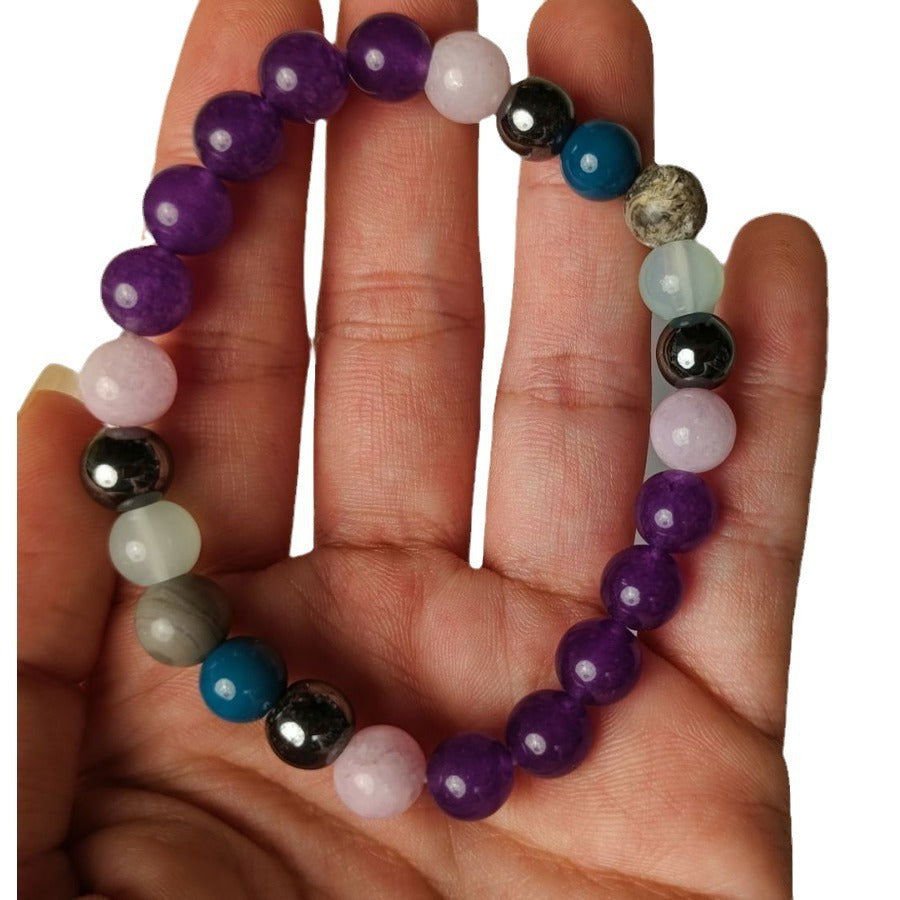 LovelyRLovely LovelyRLovely 8mm Natural Stone Healing Purple LovelyRLovely 8mm Natural Stone Healing Bracelet