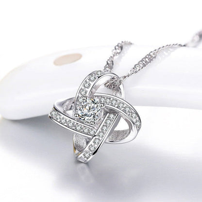 LovelyRLovely LovelyRLovely 925 Sterling Silver AAA Z LovelyRLovely 925 Sterling Silver  AAA Zircon Mosaic Necklace & Pendant