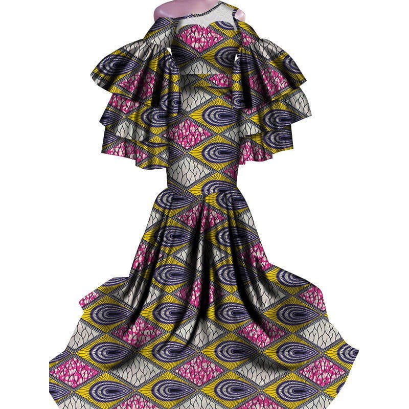 LovelyRLovely LovelyRLovely African Print Traditional Style6 / 2XL LovelyRLovely African Print Traditional Fishtail Floor-length Dress