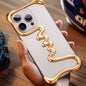 LovelyRLovely LovelyRLovely Alien Metal Ultra-thin Hea Gold / IPhone 14 LovelyRLovely Alien Metal Ultra-thin Heat Dissipation Anti Drop Phone Protective Case